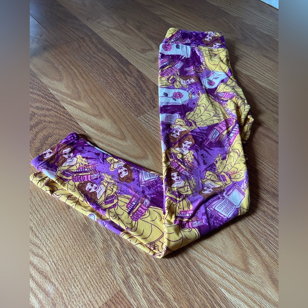 LulaRoe OS Disney Belle Leggings